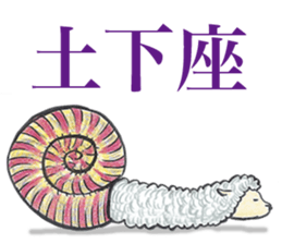 Sheep ammonite sticker #577818