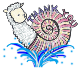 Sheep ammonite sticker #577824