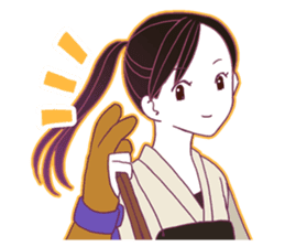 Kyudo girl Yumiko [English ver] sticker #578794