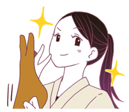 Kyudo girl Yumiko [English ver] sticker #578796