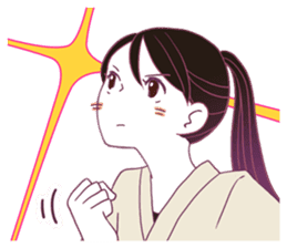 Kyudo girl Yumiko [English ver] sticker #578802