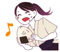 Kyudo girl Yumiko [English ver] sticker #578805