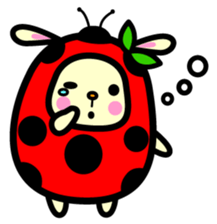 Pukki of ladybug rabbit sticker #579595