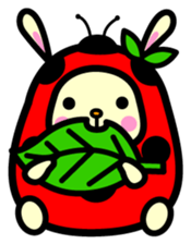 Pukki of ladybug rabbit sticker #579596