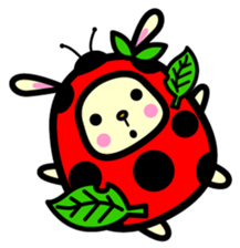 Pukki of ladybug rabbit sticker #579597