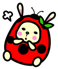Pukki of ladybug rabbit sticker #579599