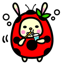 Pukki of ladybug rabbit sticker #579600