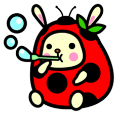 Pukki of ladybug rabbit sticker #579601