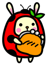 Pukki of ladybug rabbit sticker #579603