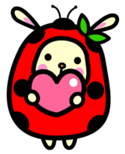 Pukki of ladybug rabbit sticker #579604