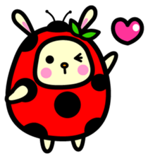 Pukki of ladybug rabbit sticker #579605