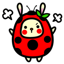 Pukki of ladybug rabbit sticker #579606