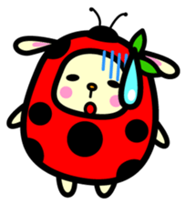 Pukki of ladybug rabbit sticker #579609