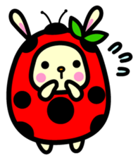 Pukki of ladybug rabbit sticker #579612