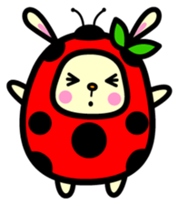 Pukki of ladybug rabbit sticker #579614