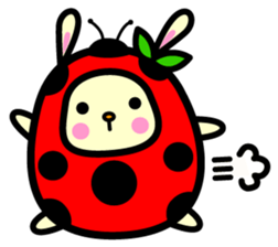 Pukki of ladybug rabbit sticker #579615