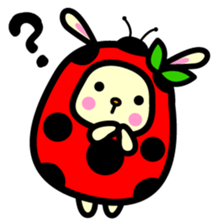 Pukki of ladybug rabbit sticker #579616