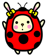 Pukki of ladybug rabbit sticker #579617