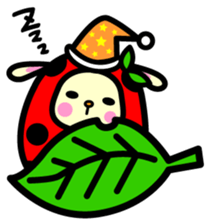 Pukki of ladybug rabbit sticker #579618