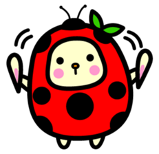Pukki of ladybug rabbit sticker #579619