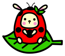 Pukki of ladybug rabbit sticker #579620
