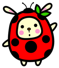Pukki of ladybug rabbit sticker #579621