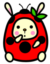 Pukki of ladybug rabbit sticker #579623