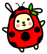 Pukki of ladybug rabbit sticker #579624