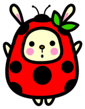 Pukki of ladybug rabbit sticker #579626