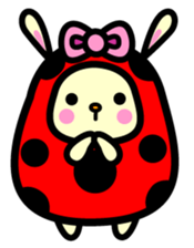 Pukki of ladybug rabbit sticker #579627