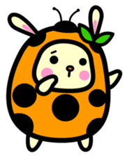 Pukki of ladybug rabbit sticker #579628