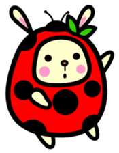 Pukki of ladybug rabbit sticker #579630
