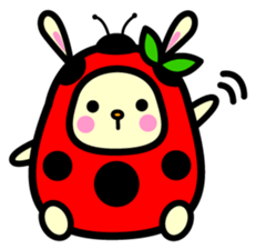 Pukki of ladybug rabbit sticker #579633