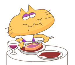 Hungry Cat sticker #580139