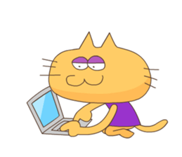 Hungry Cat sticker #580146