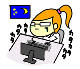 Working women's life sticker #580351