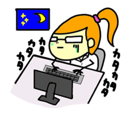 Working women's life sticker #580351