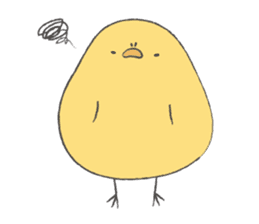 round chick sticker #580803
