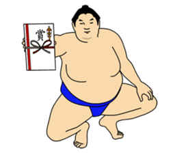 A cute Sumo wrestler sticker #580998