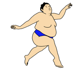 A cute Sumo wrestler sticker #581003