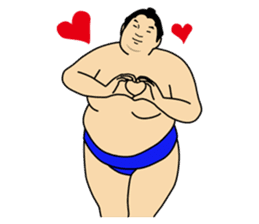 A cute Sumo wrestler sticker #581007