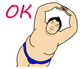 A cute Sumo wrestler sticker #581010