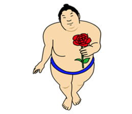 A cute Sumo wrestler sticker #581014