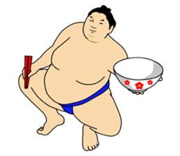 A cute Sumo wrestler sticker #581030