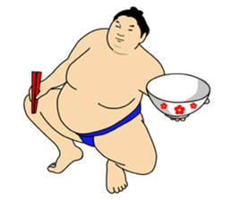 A cute Sumo wrestler sticker #581030