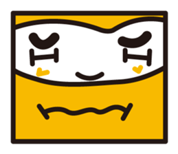 mustached stamp sticker #581356