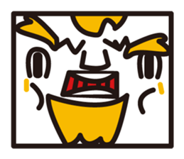 mustached stamp sticker #581357