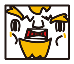 mustached stamp sticker #581357