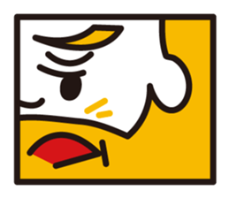 mustached stamp sticker #581358