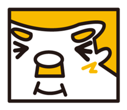 mustached stamp sticker #581361